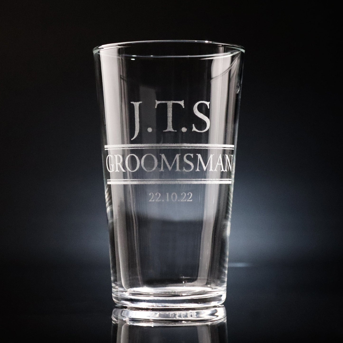 The Groomsmen Pint Glass No.8