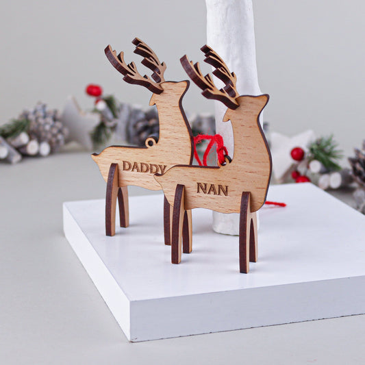 Reindeer Table Place Setting & Christmas Decoration