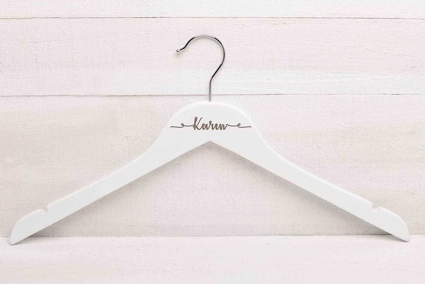 Personalised Wedding Hangers WHKISS