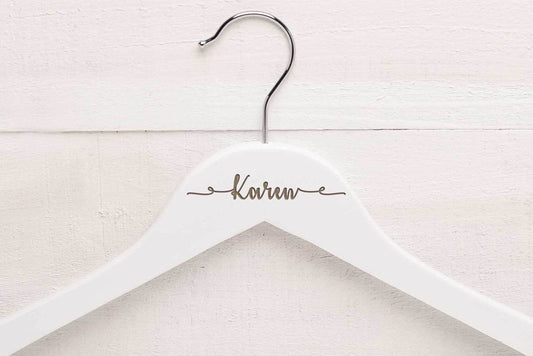 Personalised Wedding Hangers WHKISS