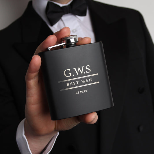 Classic No.2 Groomsmen Hip Flasks