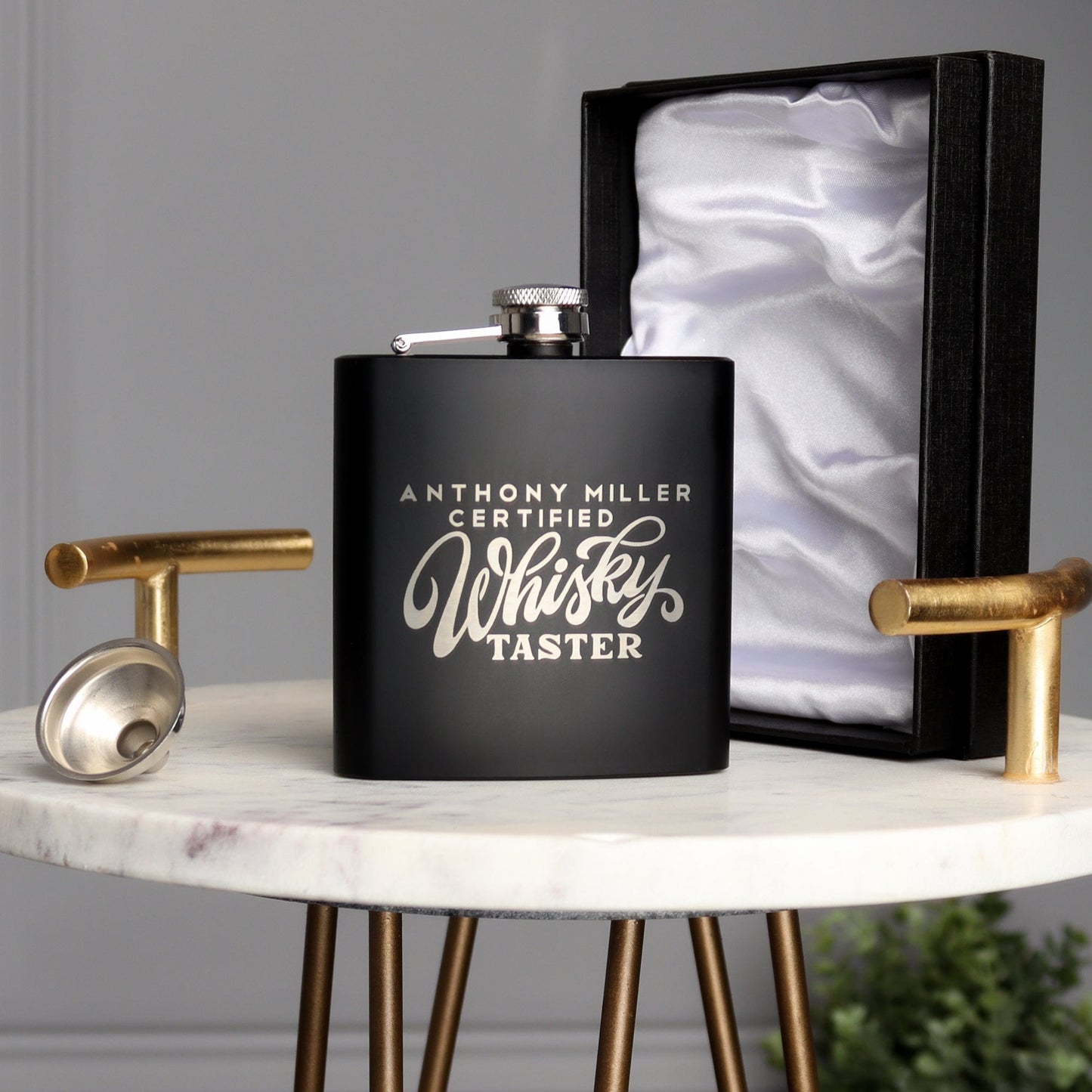 Certified Whiskey Taster Hip Flask