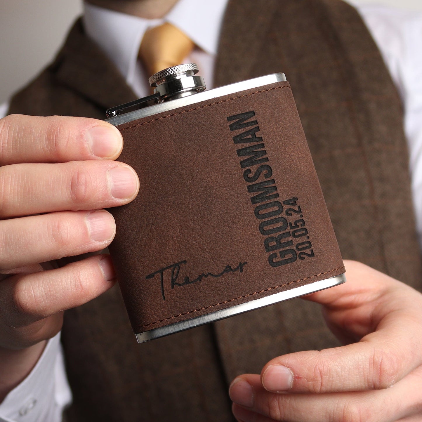 Bold Signature No.2 Hip Flask