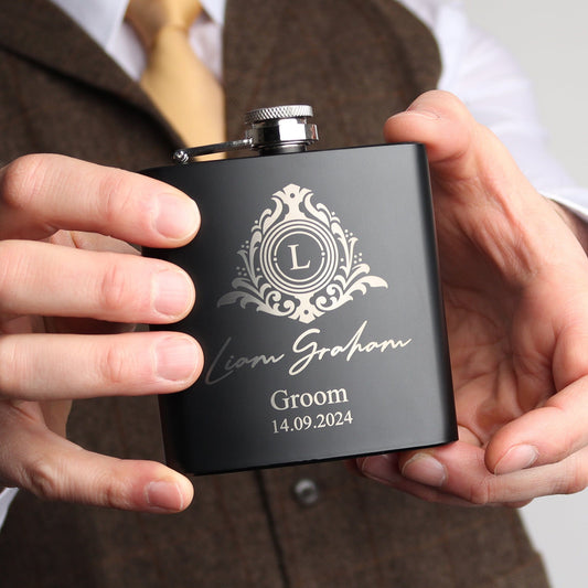MONO CIRCLE HIP FLASK OMG11-HIPBLK