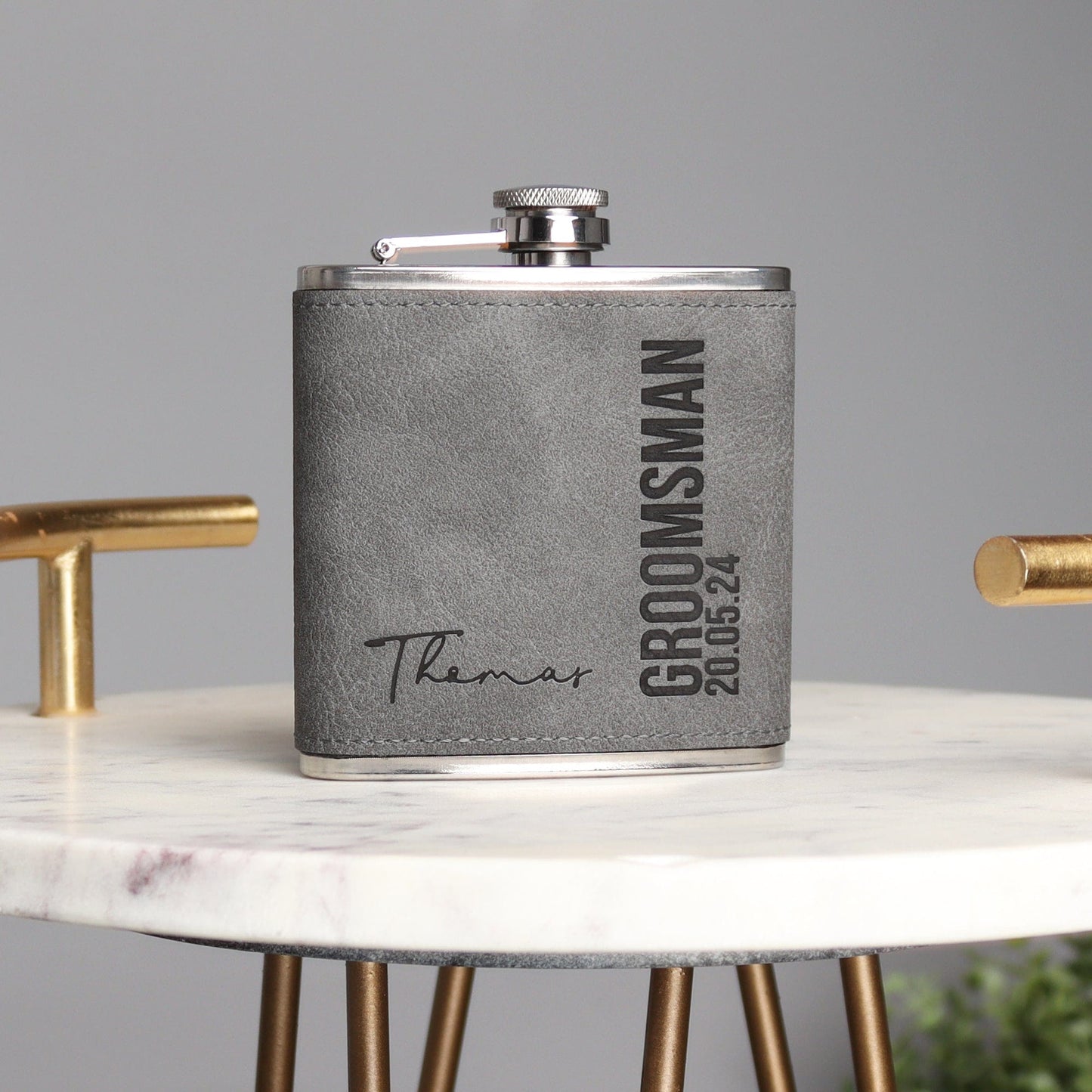 Bold Signature Hip Flasks