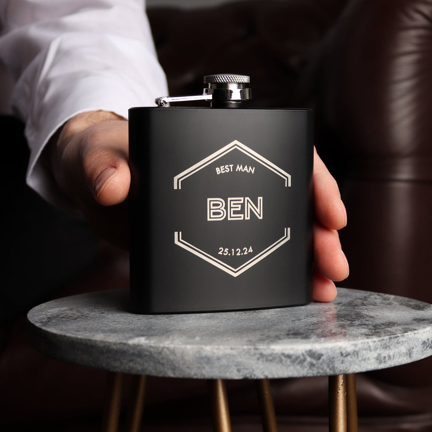 Hexo Groomsman Hip flasks