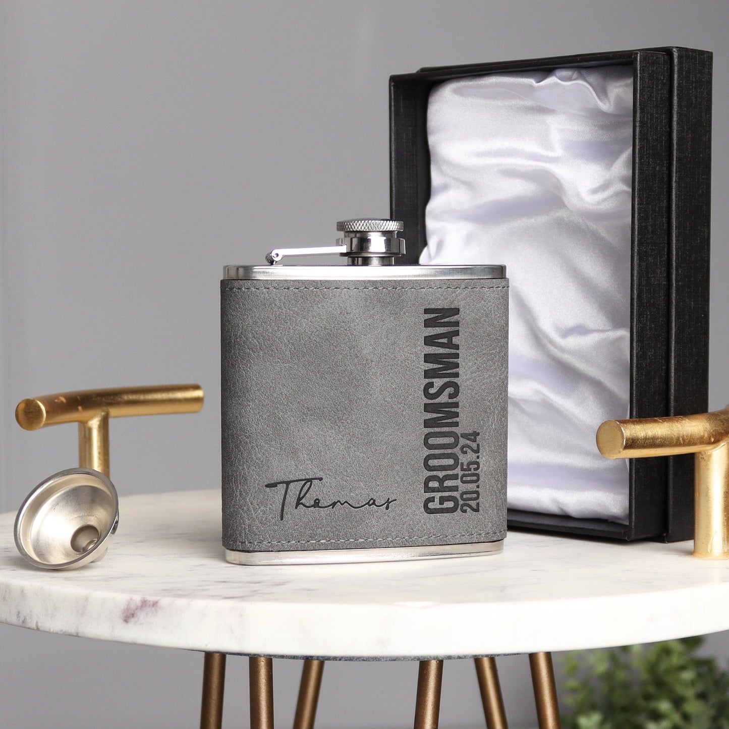 Bold Signature Hip Flasks