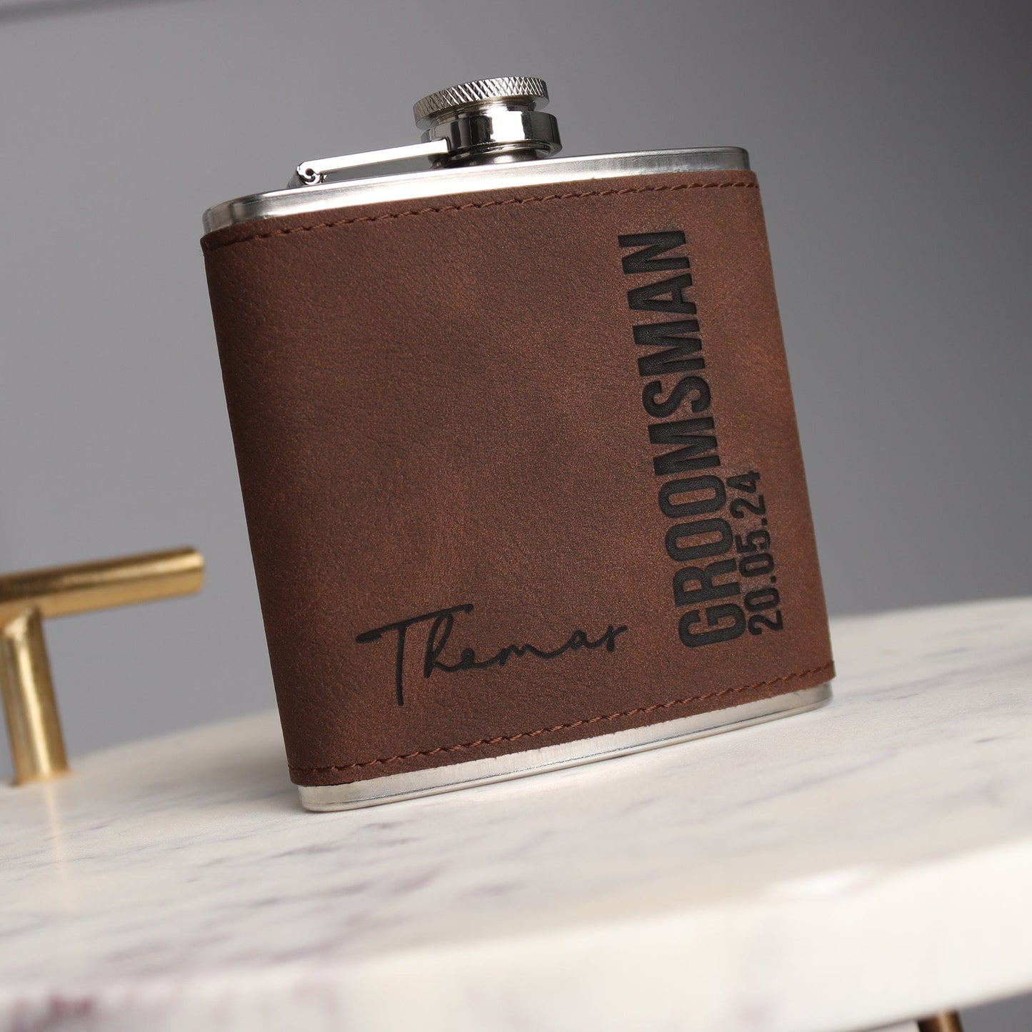 Bold Signature No.2 Hip Flask