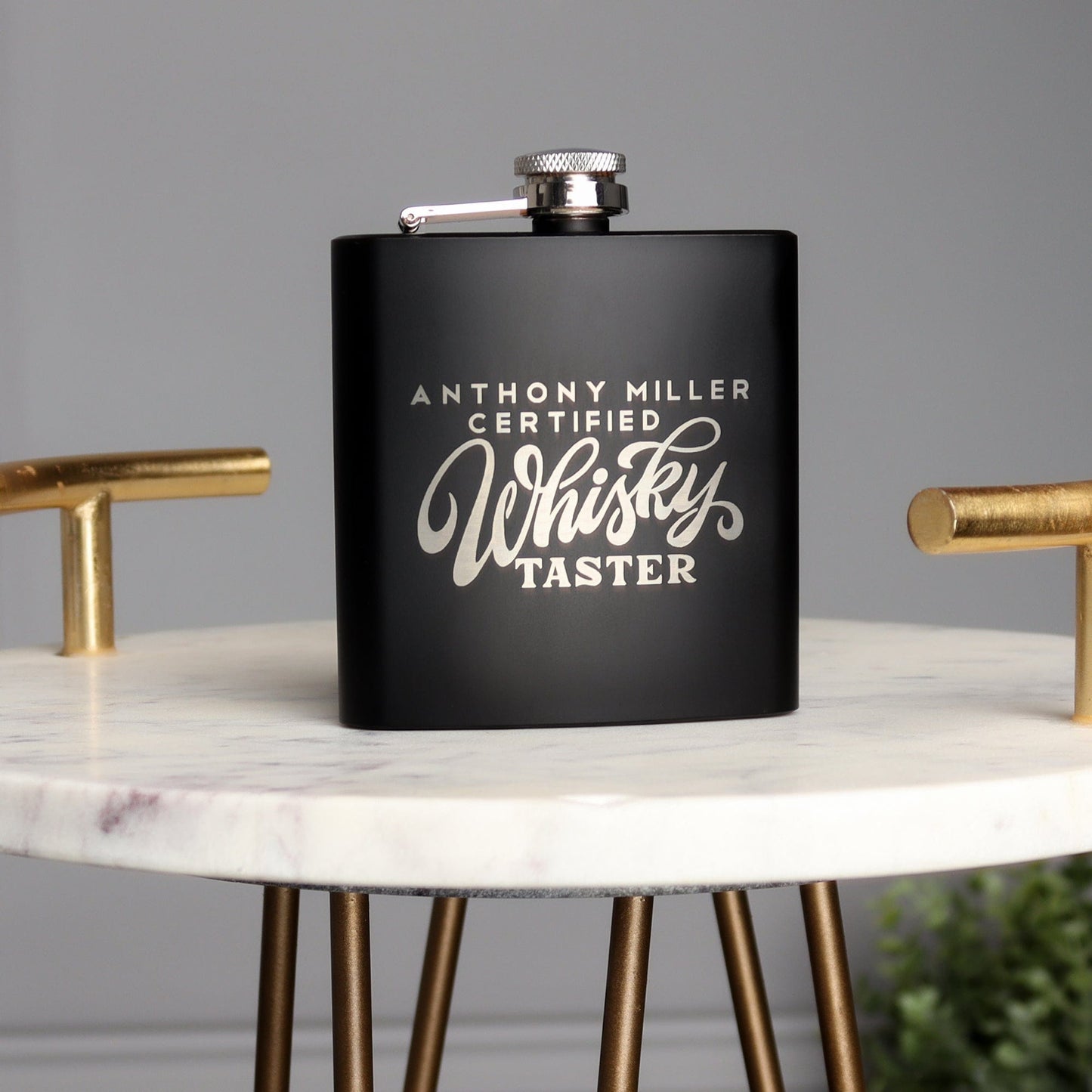 Certified Whiskey Taster Hip Flask