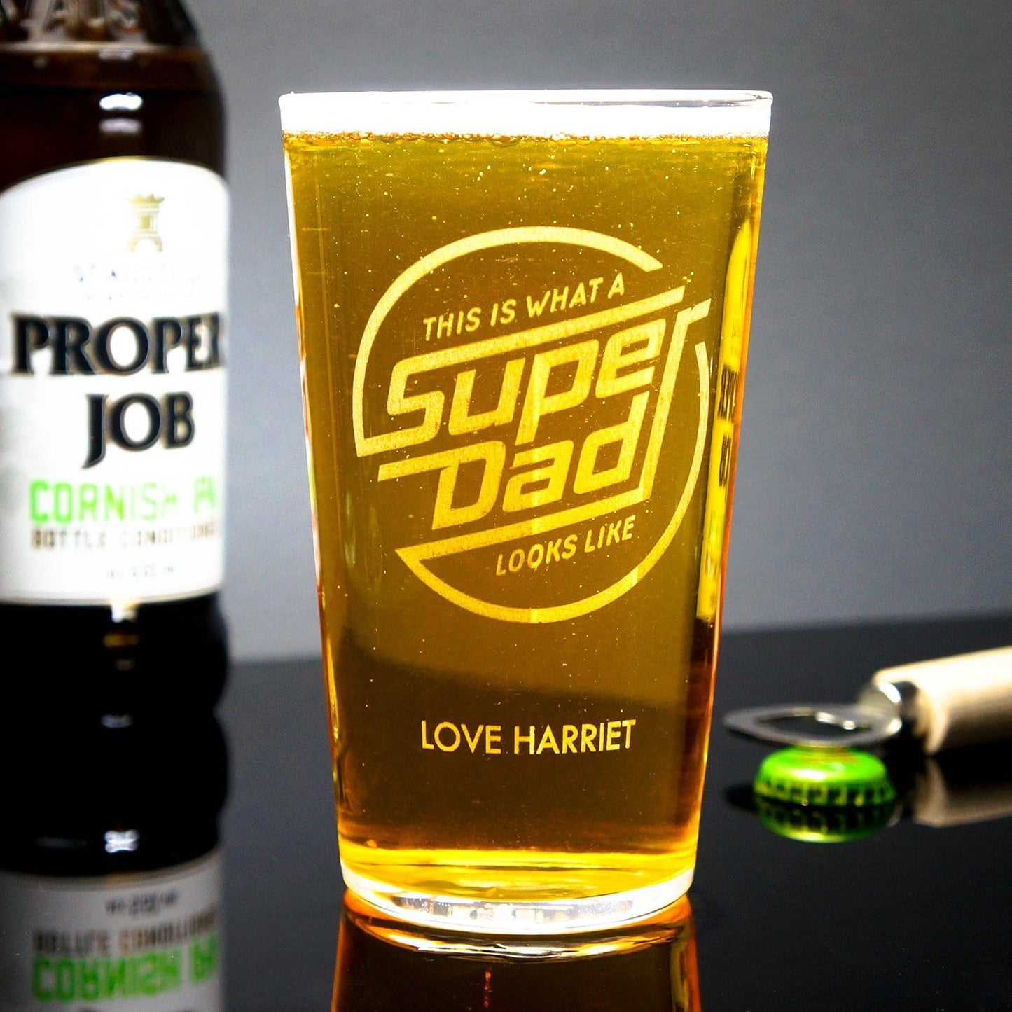 Super Dad Beer Glass