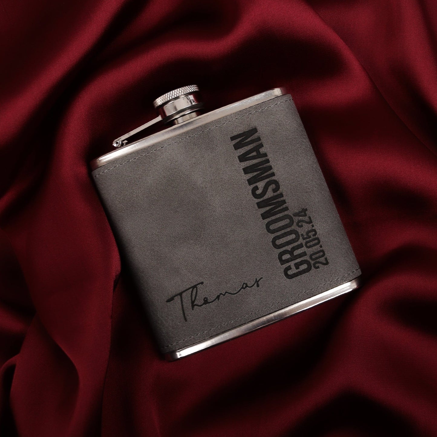 Bold Signature Hip Flasks