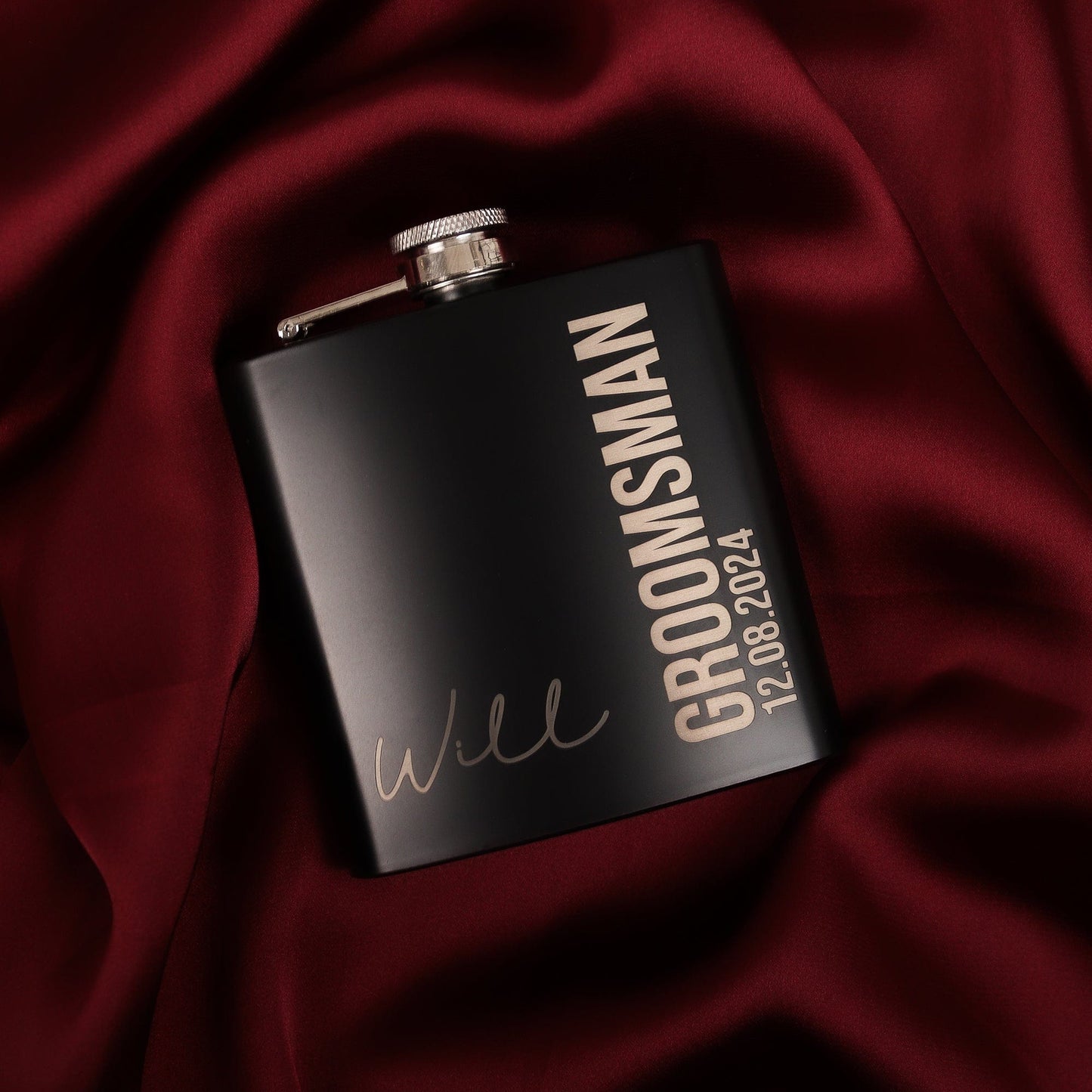 Bold Signature Hip Flasks
