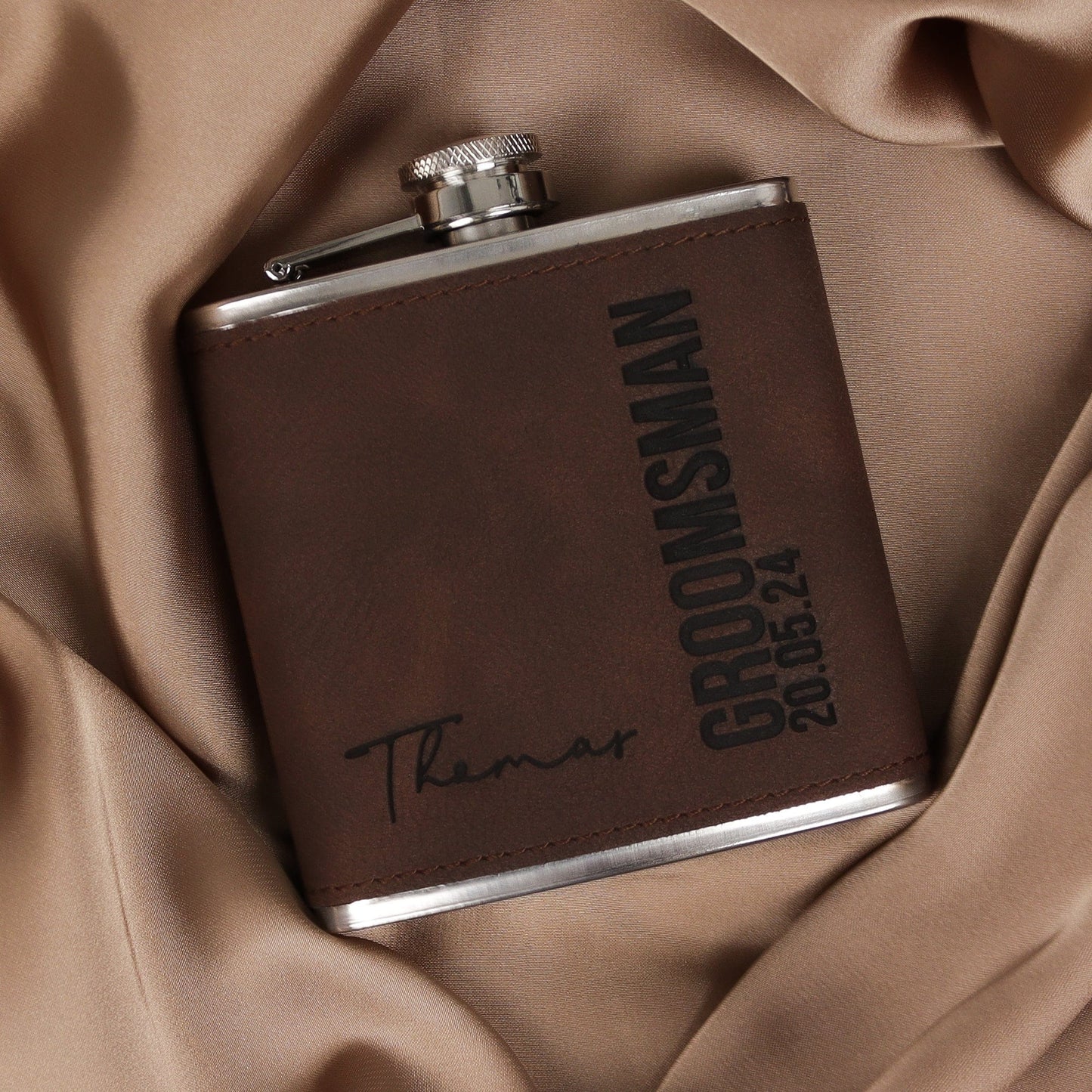 Bold Signature Hip Flasks