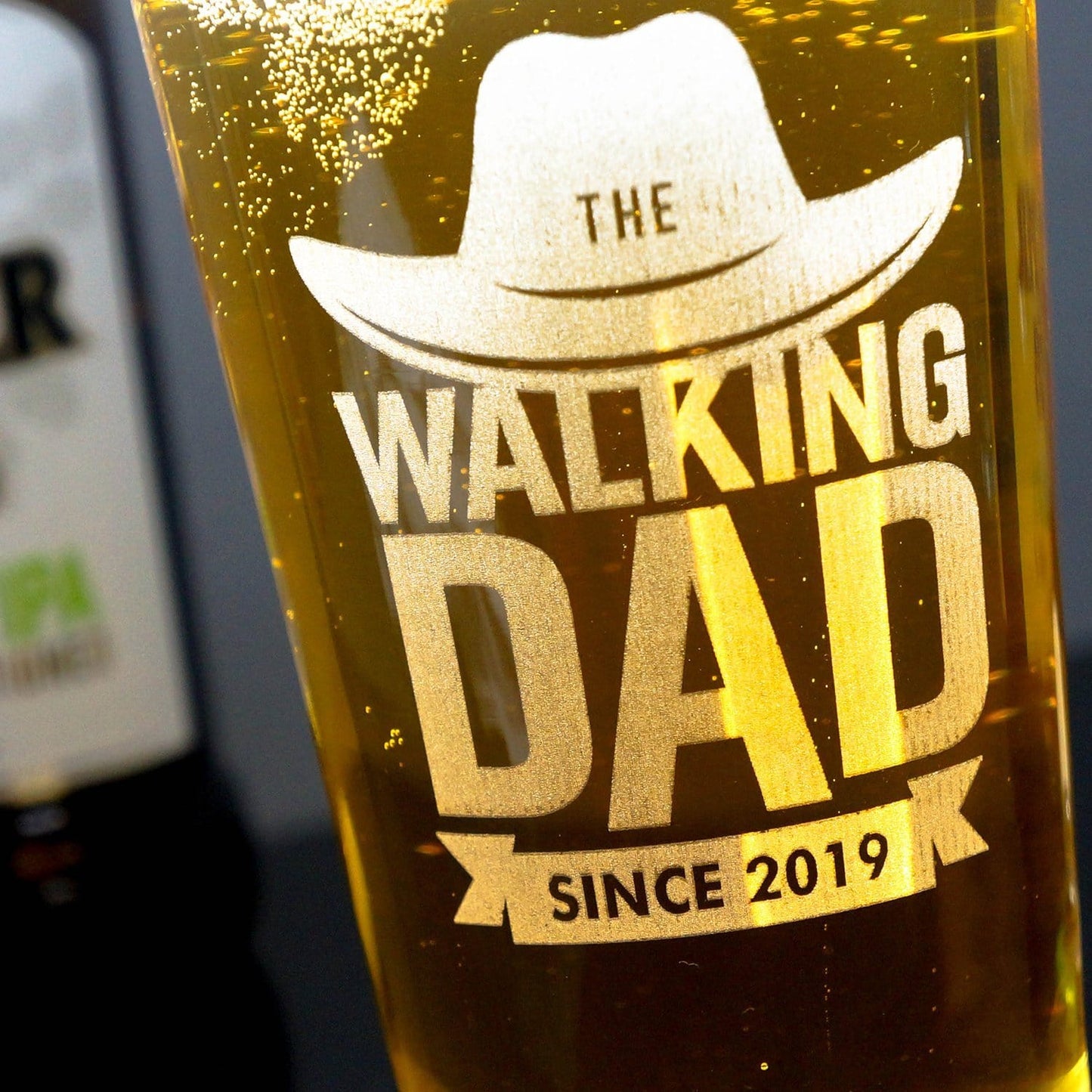 The Walking Dad Beer Glass