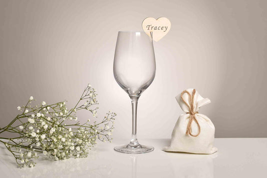 Glass Charms Wedding Place Settings